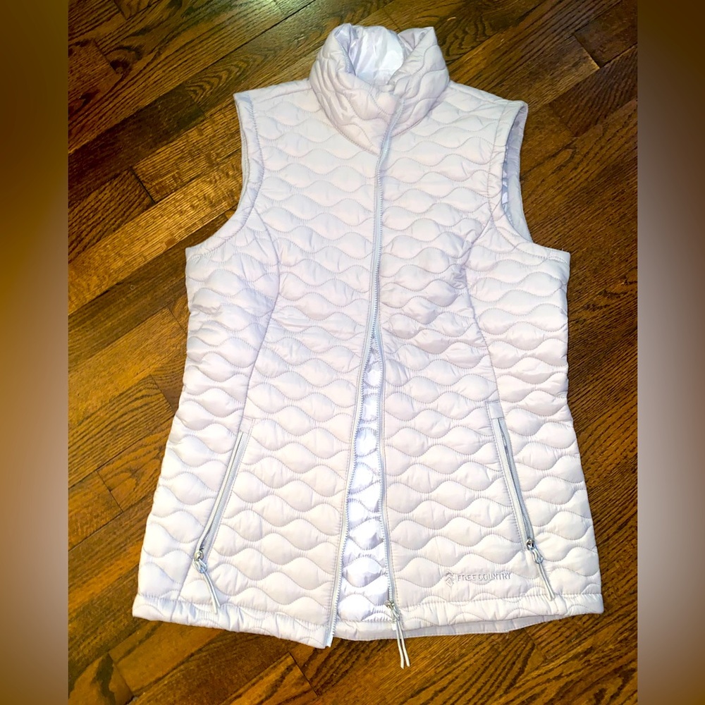 Silver/grey waffle winter vest